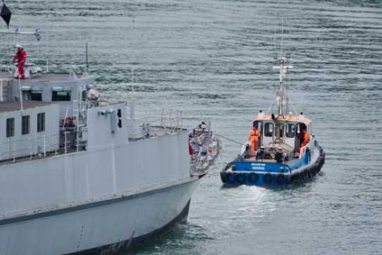 20 June 2023 - 08:29:09

-----------------------
BRNC training ship Hindostan departs Dartmouth.